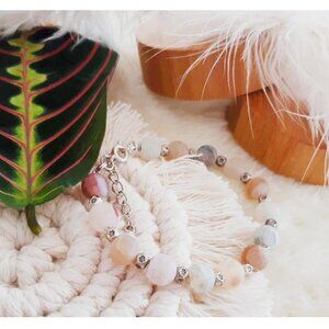 2/70🐞NWT Unique Boho Artisan handcrafted gemstones amazonite handmade Bracelet